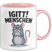Sarkastisch Sarkasmus Introvertiert Tasse Geschenk Lustige Geschenkidee Spruch Igitt Menschen Rosa Trendation
