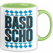 Deutschland München Bayern Bayerisch Tasse Geschenk Lustige Geschenkidee Spruch BASD SCHO Grün Trendation