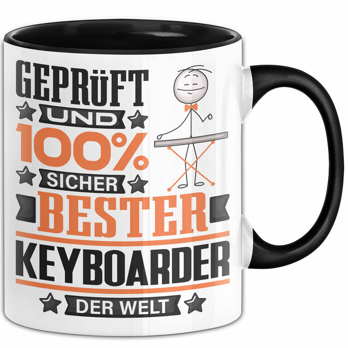 Keyboarder Geschenk Lustiger Spruch für Keyboarder Geschenkidee Bester Keyboarder Der Welt Schwarz Trendation