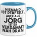 Joerg Tasse Niemand Ist Perfekt, Aber Als Joerg Ist Er Verdammt Nah Dran Blau Trendation