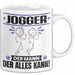 Jogger Tasse Geschenk für Jogger Der Mann Der Alles Kann Geschenkidee zum Geburtstag Weiß Trendation