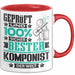 Komponist Geschenk Lustiger Spruch für Komponist Geschenkidee Bester Komponist Der Welt Rot Trendation