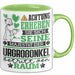 Urgroßonkel Geschenk Tasse Lustiger Spruch Erheben Sie Sich Der Urgroßonkel Betritt den Raum Grün Trendation