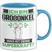 Großonkel Tasse Geschenk für Großonkel Geburtstag Lustiger Spruch Kaffee-Becher Was Ist Deine Superkraft Blau Trendation