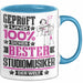 Studiomusiker Geschenk Lustiger Spruch für Studiomusiker Geschenkidee Bester Studiomusiker Der Welt Blau Trendation