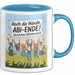 Schüler Abschluss Tasse Geschenk Lustige Geschenkidee Spruch Hoch Die Hände Abi Ende Blau Trendation