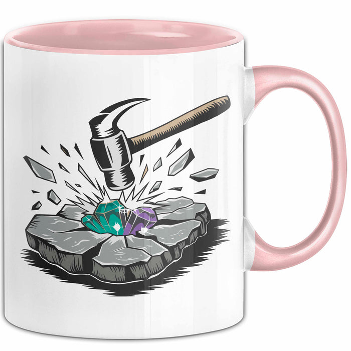 Geologe Tasse Geschenkidee für Felsenliebhaber Rosa Trendation