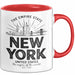 New York City USA Tasse Geschenk Lustige Geschenkidee Spruch Rot Trendation