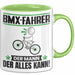 BMX-Fahrer Tasse Geschenk für BMX-Fahrer Der Mann Der Alles Kann Geschenkidee zum Geburtstag Grün Trendation