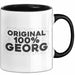 Georg Tasse Original 100% Georg Geschenk Schwarz Trendation