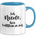 Nicole Tasse Ich Nicole, Bin Vollkommen Geschenk Blau Trendation