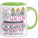 Chorsängerin Tasse Geschenk Lustig Abstand Halten Hochleistungs-Chorsängerin Mit Drang Zur Perfektion Bei Der Arbeit Grün Trendation