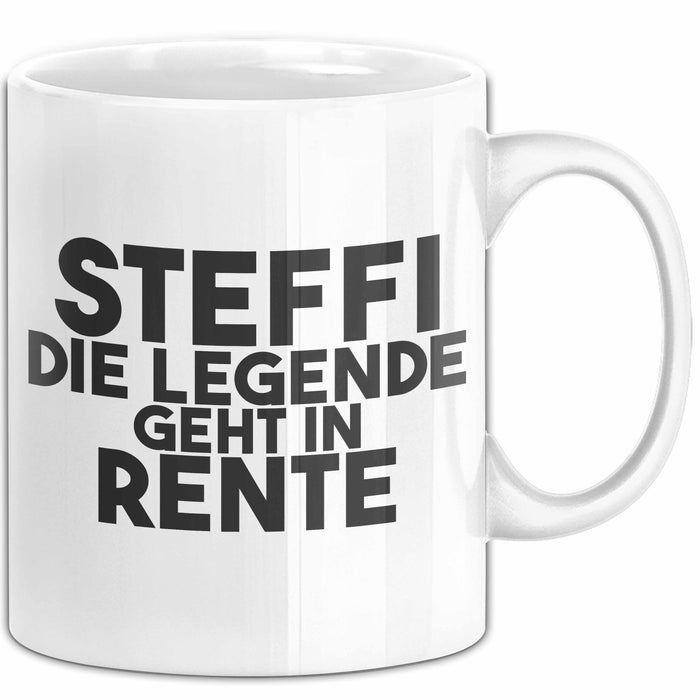 Steffi Tasse Steffi – Die Legende Geht In Rente Geschenk