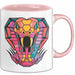 Reptil Schlange Tier Tasse Geschenk Lustige Geschenkidee Spruch Rosa Trendation