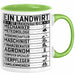 Landwirt Geschenk Tasse Lustiger Spruch Geschenkidee Ein Landwirt Ist Gleichzeitig Ein Grün Trendation