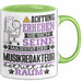 Musikredakteur Geschenk Tasse Lustiger Spruch Erheben Sie Sich Der Musikredakteur Betritt den Raum Grün Trendation