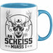 An Scheiss Muass I München Geschenkidee Spruch Hirsch Tasse Kaffee-Becher Blau Trendation