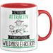 Wildnislehrerin Tasse Geschenk Becher Stark Attraktiv Furchtlos Wildnislehrerin Lustige Geschenkidee Rot Trendation
