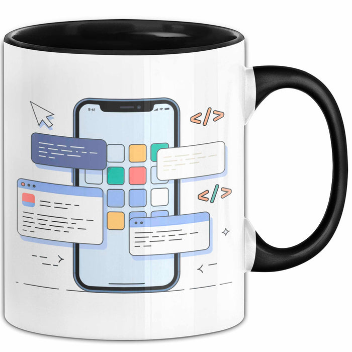 Mobile App Entwickler Tasse Geschenk Lustige Geschenkidee Spruch Für App Ersteller Trendation