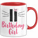 11 Birthday Girl Tasse Mädchen Geschenk 11. Geburtstag Witzig Rot Trendation