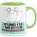 Kung-Fu-Meister Geschenk Tasse Ich Bin Kung-Fu-Meister Aber Sag Doch Einfach Superheld Lustige Geschenkdiee für Kung-Fu-Meister Kaffee-Becher Grün Trendation