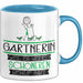 Gärtnerin Weil Es Keinen Schöneren Beruf Gibt Tasse Geschenk für Eine Gärtnerin Lustig Blau Trendation