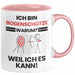 Bogenschütze Geschenk Tasse Lustiger Spruch Ich Bin Bogenschütze Warum Weil Ich Es Kann Geschenkidee Bester Bogenschütze Geburtstag Kaffee-Becher Rosa Trendation