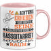 Bassgitarrist Geschenk Tasse Lustiger Spruch Erheben Sie Sich Der Bassgitarrist Betritt den Raum Rosa Trendation