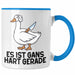 Dank Meme Tasse Ganz Gans Besitzer Wortspiel Es Ist Gans Hart Gerade Geschenkidee Depressionen Blau Trendation