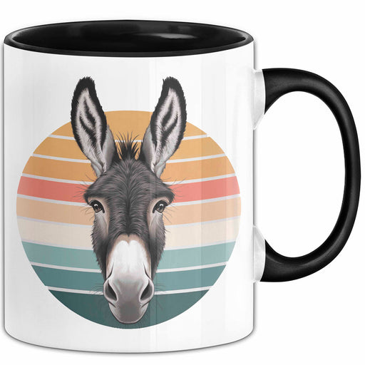 Eselbauer Esel Tier Tasse Geschenk Lustige Geschenkidee Spruch Schwarz Trendation