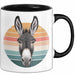 Eselbauer Esel Tier Tasse Geschenk Lustige Geschenkidee Spruch Schwarz Trendation