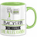 Bäckerin Geschenk Tasse Becher Die Frau Die Allen Kann Geschenkidee für eine Bäckerin Lustig Grün Trendation