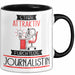 Journalistin Tasse Geschenk Becher Stark Attraktiv Furchtlos Journalistin Lustige Geschenkidee Trendation