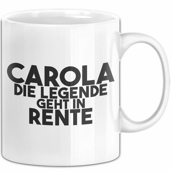 Carola Tasse Carola – Die Legende Geht In Rente Geschenk