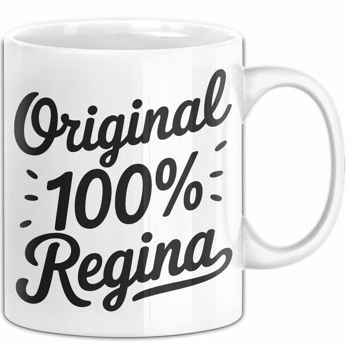 Regina Tasse Geschenk Original 100% Regina Geschenkidee Geburtstag Weiß Trendation