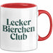 Bierclub Bierliebhaber Tasse Geschenk Lustige Geschenkidee Spruch Lecker Bierchen Club Palma Clothing Rot Trendation