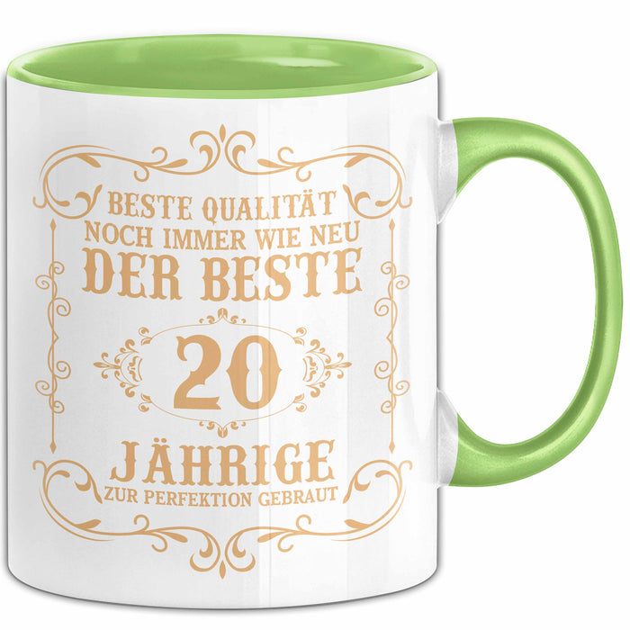 20er Geburtstag Geschenk Männer Vater Mann Noch Immer Der Beste 20-Jährige Zur Perfektion Gebraut Opa Grün Trendation