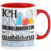 Chemielaborantin Ausbildung Start Geschenk Tasse Ich Bin Chemielaborantin In Der Ausbildung Ich Darf Das Kaffee-Becher Geschenkidee Rot Trendation
