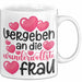 Valentinstag Tasse "Vergeben an die wundervollste Frau" Geschenkidee Weiß Trendation