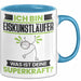 Eiskunstläufer Tasse Geschenk für Eiskunstläufer Geburtstag Lustiger Spruch Kaffee-Becher Was Ist Deine Superkraft Blau Trendation