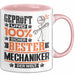 Mechaniker Geschenk Lustiger Spruch für Mechaniker Geschenkidee Bester Mechaniker Der Welt Rosa Trendation