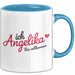 Angelika Tasse Geschenk Ich Bin Vollkommen Angelika Geschenkidee Geburtstag Blau Trendation