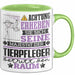 Tierpfleger Geschenk Tasse Lustiger Spruch Erheben Sie Sich Der Tierpfleger Betritt den Raum Grün Trendation