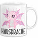Hausdrache Tasse Geschenk Becher Weiß Trendation