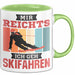 Ski Tasse Geschenk Grafik Mir Reichts Ich Geh Ski Fahren Becher Grün Trendation