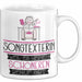 Songtexterin Weil Es Keinen Schöneren Beruf Gibt Tasse Geschenk für Eine Songtexterin Lustig Weiß Trendation