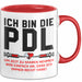 Krankenschwester Pflege Betreuung Tasse Geschenk Lustige Geschenkidee Spruch Ich Bin Die Pdl Rot Trendation