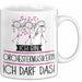Geschenk für Orchestermusikerin Tasse Lustige Geschenkidee Geburtstag Ich Bin Orchestermusikerin Ich Darf Das Weiß Trendation