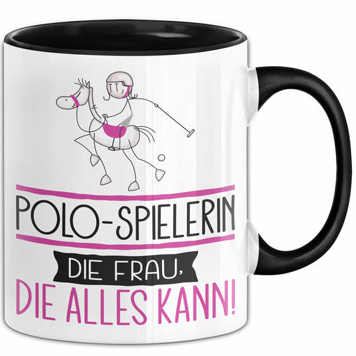 Polo-Spielerin Geschenk Tasse Becher Die Frau Die Allen Kann Geschenkidee für eine Polo-Spielerin Lustig Trendation