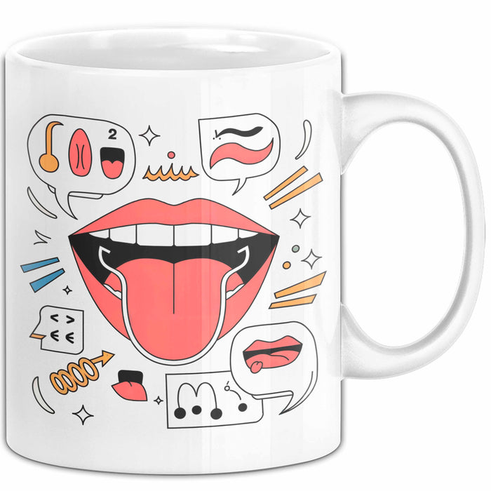 Akzent Coach Tasse Geschenk Lustige Geschenkidee Spruch Für Sprach Trainer Weiß Trendation